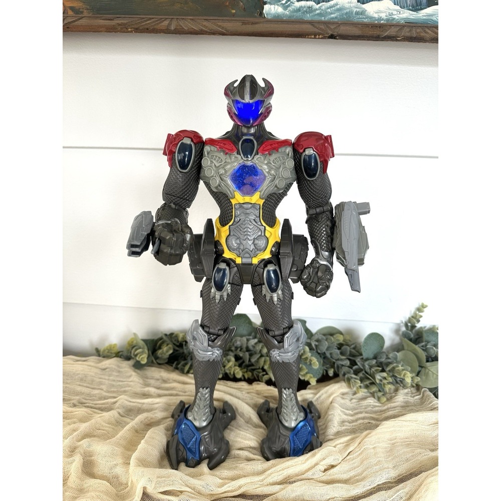17"‎ Power Rangers Interactive Megazord Bandai 2016 Action Figure Blue Light Up